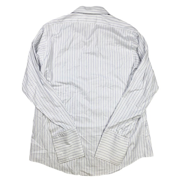 Brooks Brothers 346 Slim Fit Blue Pin Stripe Point French Cuff Men's Size 17-35 - Picture 2 of 7